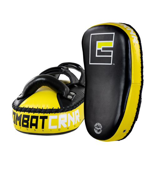Thai Pads, Combat Corner, HMIT, Handmade in Thailand, Double Strap Thai Pad, Striking Coach
