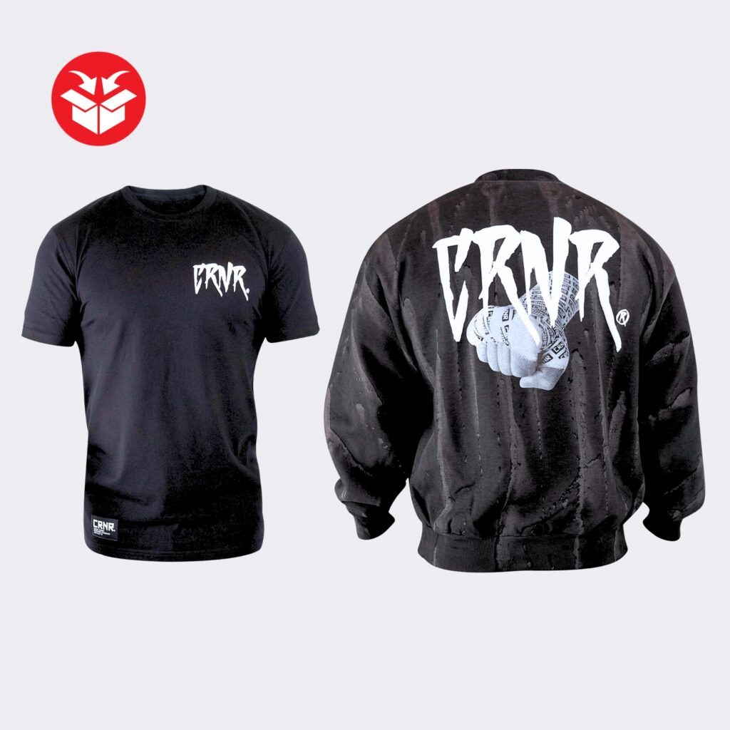 Photo of Combat Corner's That's A Wrap Bundle, which includes Combat Corner's That's A Wrap Crewneck and That's A Wrap T-Shirt