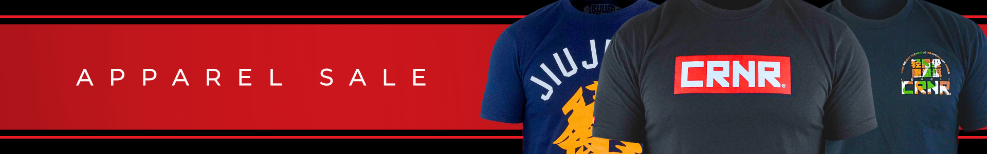 Banner image for Combat Corner's Holiday Apparel Sale, which is part of CRNR's 2025 Holiday Deals.