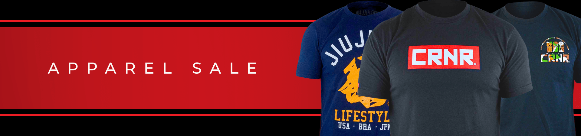 Banner image for Combat Corner's Holiday Apparel Sale, which is part of CRNR's 2025 Holiday Deals.