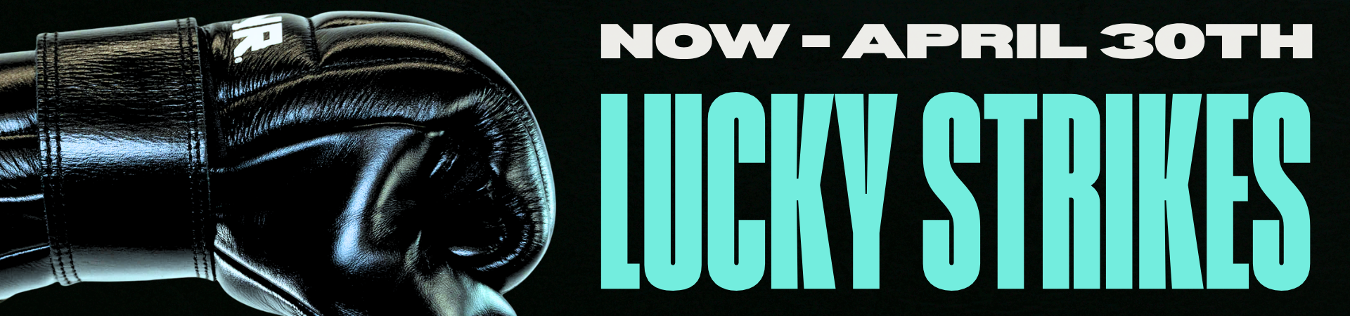 Hero for Combat Corner's exclusive Lucky Strikes promotion, where you can win free CRNR gifts with your CRNR purchase for the whole month of April, 2026