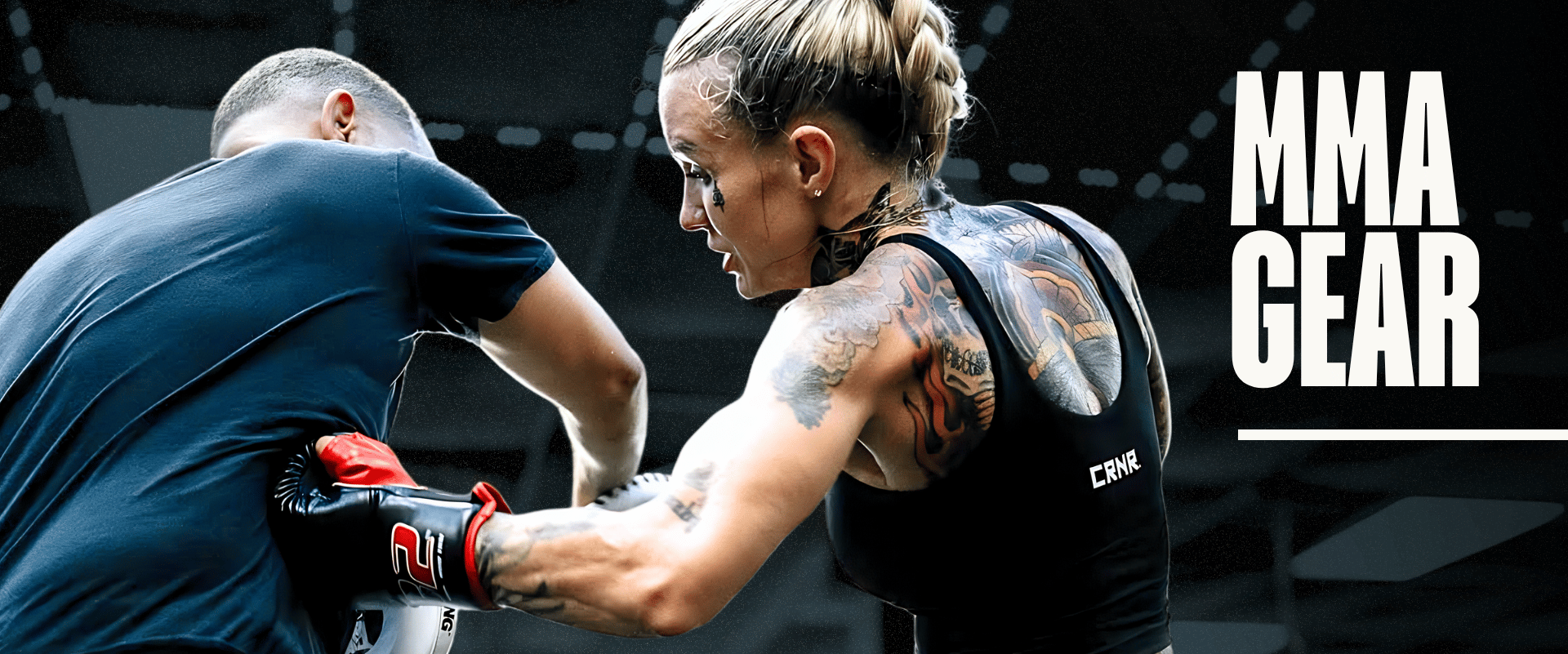 Photo for Combat Corner's MMA Gear. The photo shows pro athlete Taylor Starling training with CRNR MMA Gear.