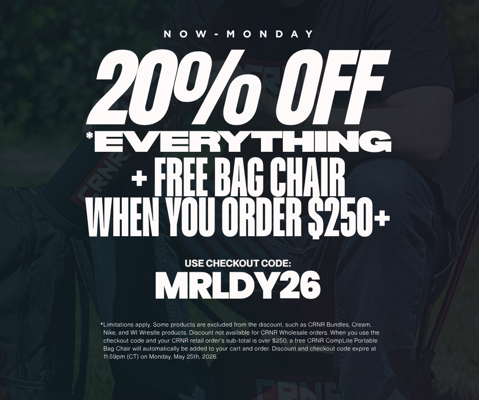 Info photo for Combat Corner's 2026 Memorial Day Weekend Deal. The photo has text that says, 